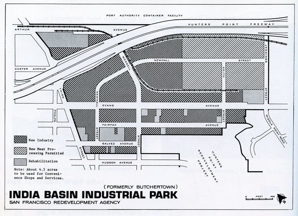 India Basin Industrial Park, formerly Butchertown, San Francisco Redevelopment Agency (1973)