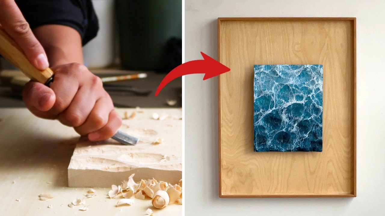 I Tried the Viral Wood Carving Waves Art